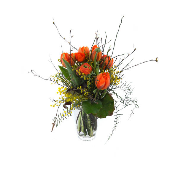 STRUB Blumenstrauss orange mit Tulpen